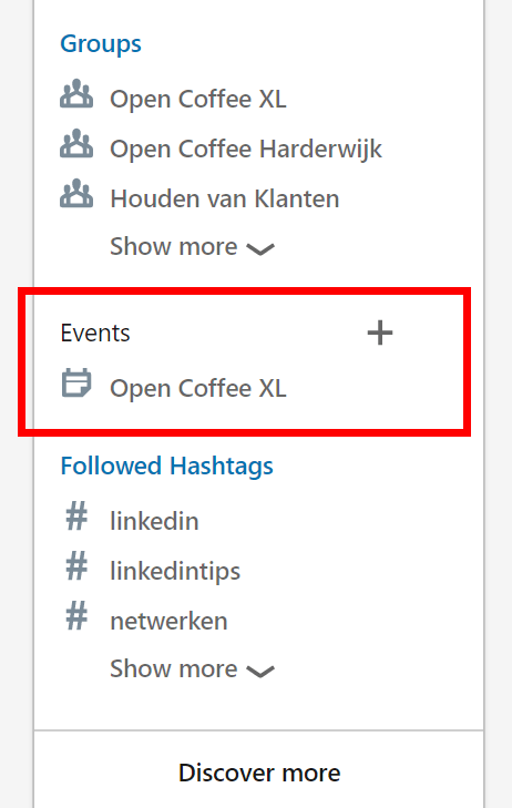 LinkedIn events aanmaken