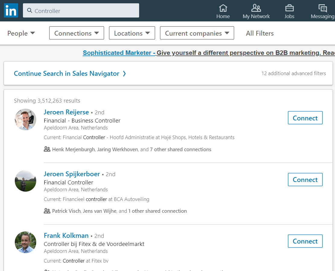 Verzoek LinkedIn 2