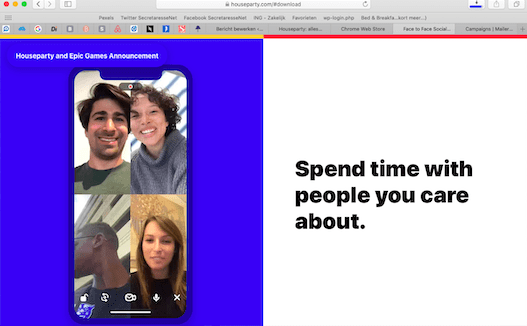 Online houseparty starten