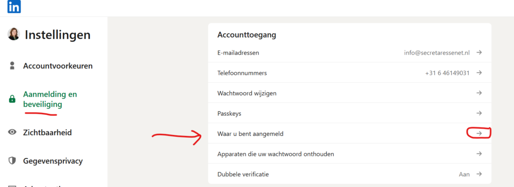 Waar u bent aangemeld