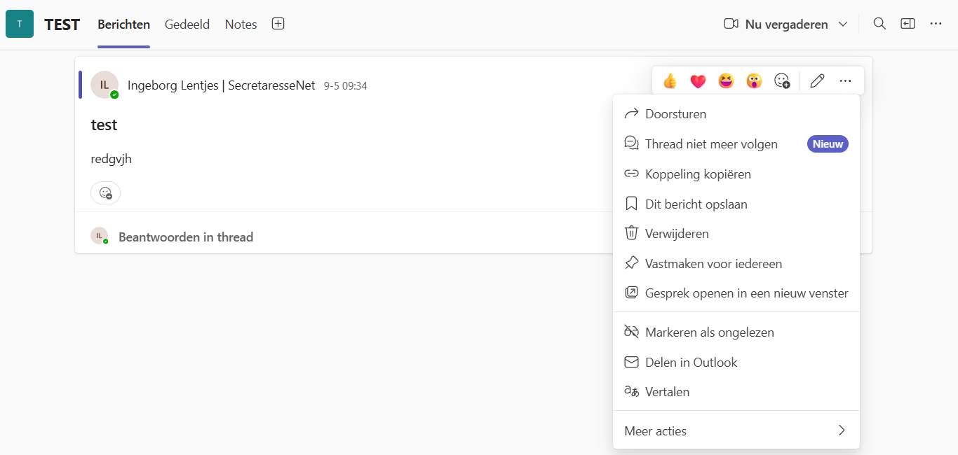 Wat is een thread in Teams